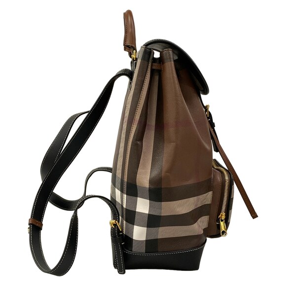 Burberry Backpack Dark Brown Black White main image 5